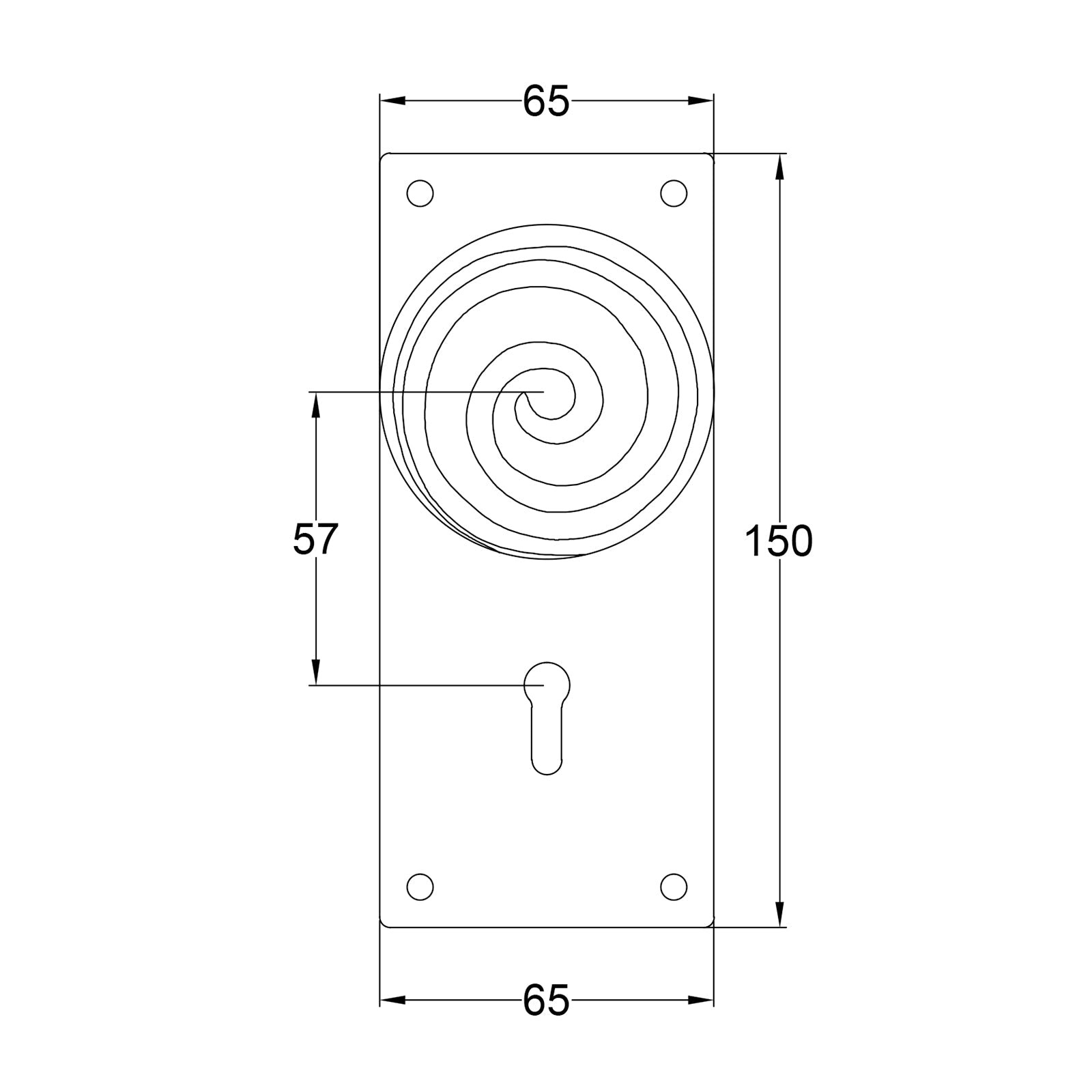 Swirl Pewter Door Knobs On Wide Backplate lock JPEG Drawing SHOW